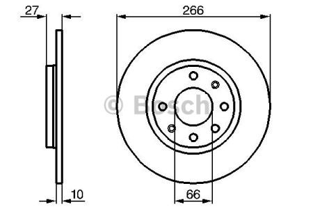 0986478090 BOSCH Передние тормозные диски купить в Украина