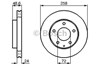 Передний тормозной диск 0986478227 BOSCH