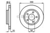 Задний тормозной диск 0986478316 BOSCH