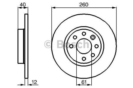 0986478386 BOSCH Передние тормозные диски купить в Ровно