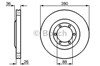 Диск тормозной передний 0986478437 BOSCH