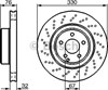 Передний тормозной диск 0986478470 BOSCH