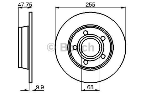 BOSCH 0986478480 Тормозные диски в наличии Каменское