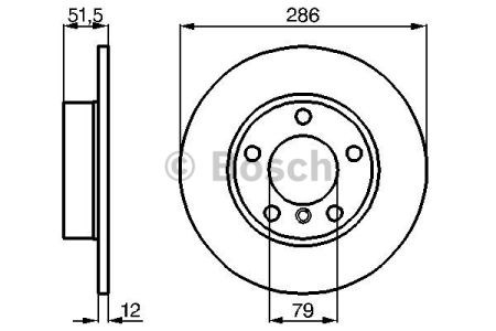 0986478511 BOSCH Диск тормозной передний купить в Запорожье