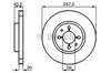 Передний тормозной диск 0986478515 BOSCH