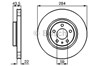 Диск тормозной передний 0986478521 BOSCH