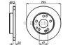 Диск тормозной передний 0986478525 BOSCH