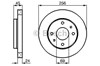 Диск тормозной передний 0986478531 BOSCH