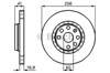 Диск тормозной передний 0986478535 BOSCH