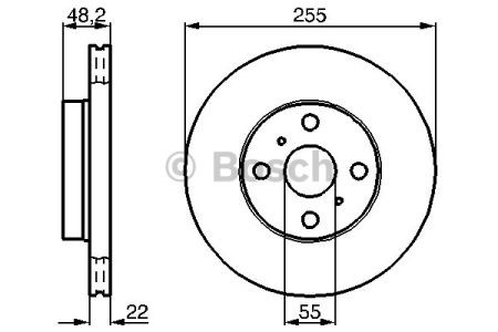 Ротор тормозной 0986478578 BOSCH