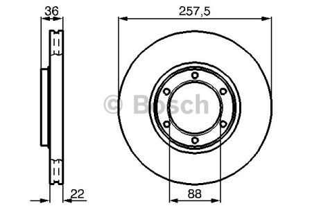 BOSCH 0986478596 Диск тормозной передний в наличии Киев