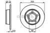 Задний дисковый тормоз 0986478704 BOSCH