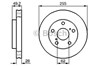 Диск тормозной передний 0986478726 BOSCH