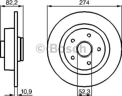 0986478744 BOSCH Диск тормозной задний купить в Запорожье