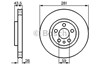 Тормоз дисковый передний 0986478812 BOSCH