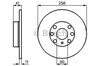 Диск тормозной передний 0986478880 BOSCH