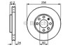 Тормоз дисковый передний 0986478881 BOSCH