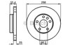 Тормоз дисковый передний 0986478893 BOSCH