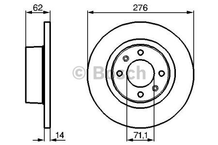 0986478981 BOSCH Тормозные диски купить в Киев