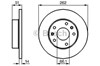 Передний тормозной диск 0986478991 BOSCH