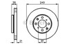 Диск тормозной передний 0986479033 BOSCH