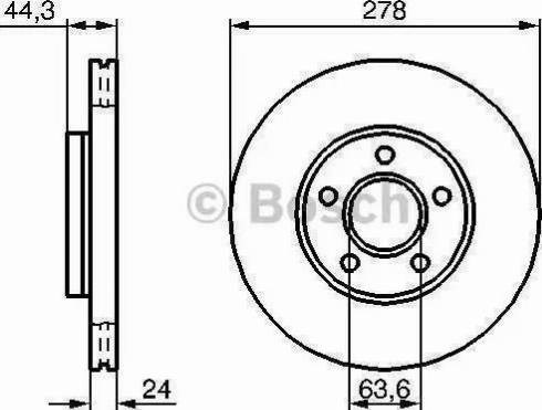 BOSCH 0986479069 Передние тормозные диски в наличии Одесса