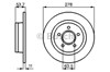 Тормозной диск 0986479070 BOSCH