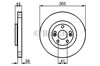 Диск тормозной передний 0986479109 BOSCH