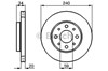 Тормоз дисковый передний 0986479121 BOSCH