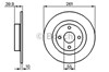 Диск тормозной задний 0986479128 BOSCH