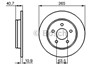 Задний дисковый тормоз 0986479169 BOSCH