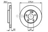 Передний тормозной диск 0986479186 BOSCH