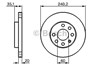 Тормоз дисковый передний 0986479190 BOSCH