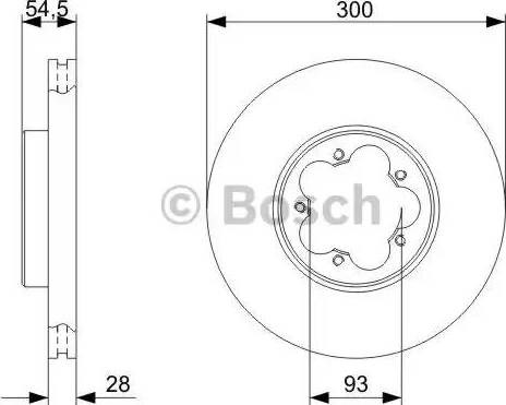 Ротор тормозной 0986479307 BOSCH