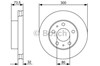 Диск тормозной передний 0986479315 BOSCH