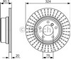 Задний тормозной диск 0986479350 BOSCH