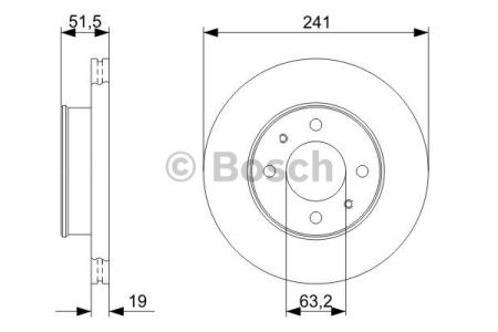 BOSCH 0986479377 Передние тормозные диски в наличии Каменское
