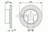 Тормоз дисковый передний 0986479386 BOSCH