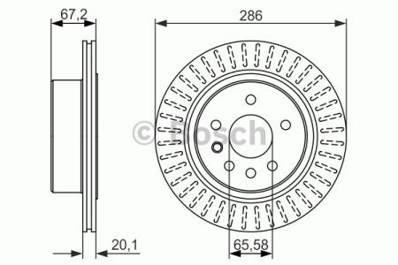 BOSCH 0986479394 Тормозные диски в наличии Ровно