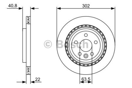 0986479398 BOSCH Тормозные диски купить в Одесса