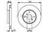 Диск тормозной передний 0986479430 BOSCH