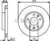 Передний тормозной диск 0986479444 BOSCH