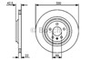 Задний тормозной диск 0986479457 BOSCH