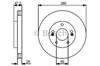 Диск тормозной передний 0986479460 BOSCH