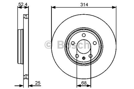 0986479467 BOSCH Диск тормозной передний купить в Житомир