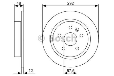 Bosch opel диск гальмівний задній (29212) insignia 08-. 0986479513