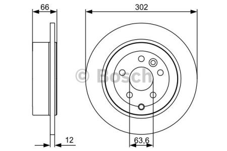 Задний дисковый тормоз 0986479518 BOSCH