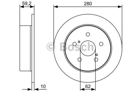 Тормозные диски 0986479520 BOSCH