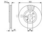 Диск тормозной передний 0986479548 BOSCH