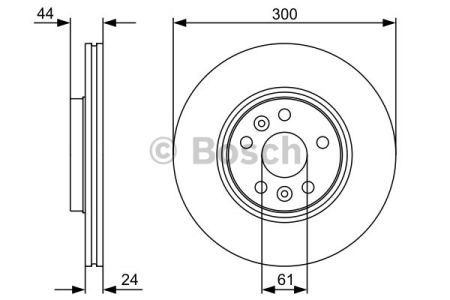 Диск тормозной передний 0986479554 BOSCH